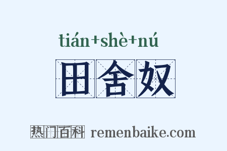 田舍奴是什么意思的图片